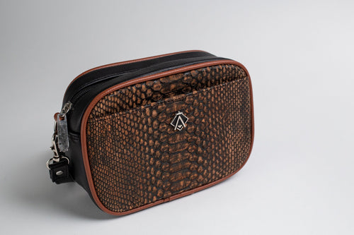 Bolso Python Negro/Chedron